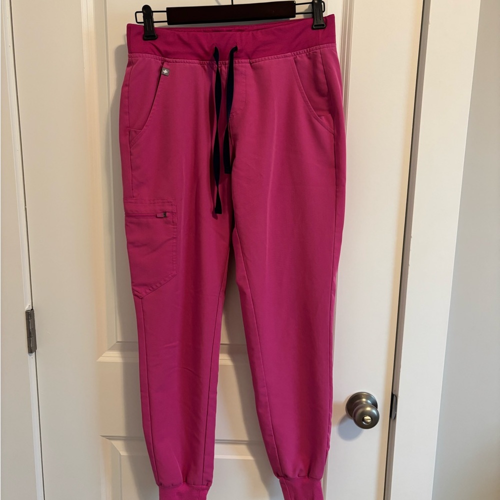 Figs Vibrant Pink Technical Joggers